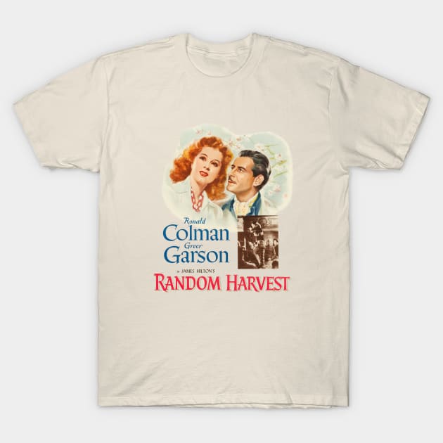 Random Harvest Movie Poster T-Shirt by MovieFunTime